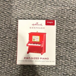 Hallmark Red Pint-Sized Piano Ornament